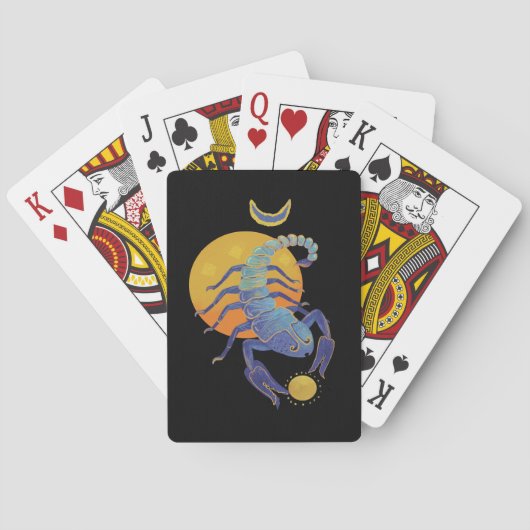 schorpioen pokerkaarten (Achterkant)
