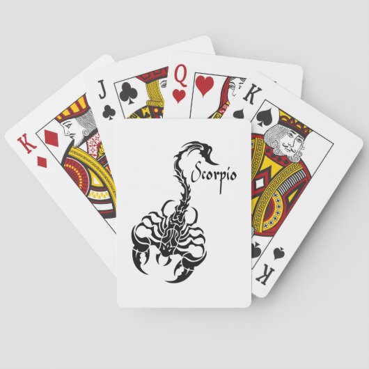 Schorpioen Pokerkaarten (Achterkant)