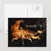 Schorpioen Post Kaart - Zodiac Symbols (Voorkant / Achterkant)