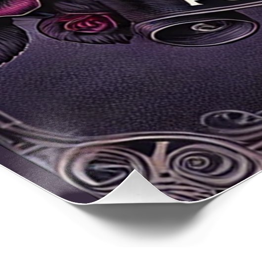 Schorpioen "Power in Mystery" Glanzend Poster (Hoek)