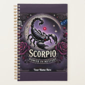 Schorpioen "Power in Mystery" Planner - Gepersonal (Voorkant)