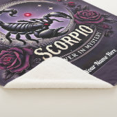 Schorpioen "Power in Mystery" Sherpa Blanket Deken (3/4)