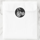 schorpioen ronde sticker (Tas)