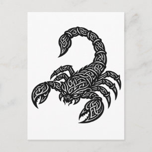 Schorpioen Schorpioen Sigil — Mythieke Zodiac Inkw Briefkaart