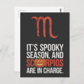 Schorpioen Seizoen: Spooky en in Charge Funny Quot Briefkaart (Voorkant / Achterkant)