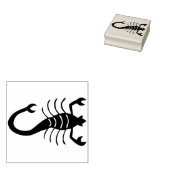 Schorpioen silhouet kunst stempel (Gestempeld)