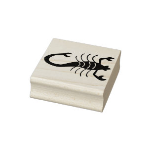 Schorpioen silhouet kunst stempel