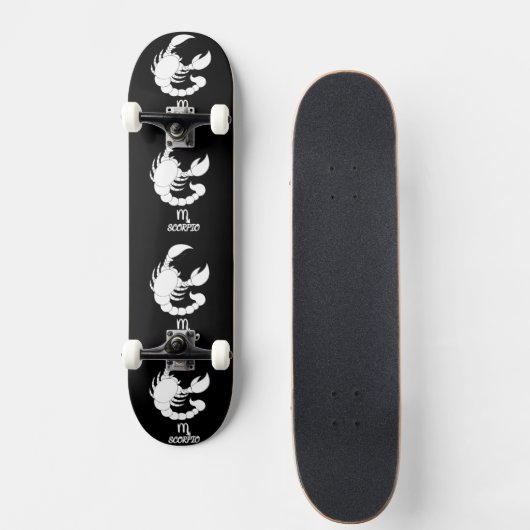 Schorpioen Silhouet Persoonlijk Skateboard (Voorkant)