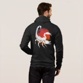 Schorpioen silhouet | sterrenbeeld Schorpioen Hoodie (Achterkant volledig)