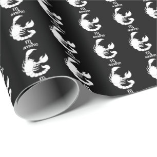 Schorpioen Silhouet Wrapping Papier