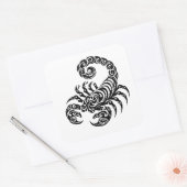 Schorpioen stam tattoo vierkante sticker (Envelop)