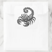 Schorpioen stam tattoo vierkante sticker (Tas)