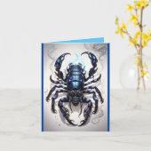 Schorpioen Stardust Secrets - Gelukkige Verjaardag Kaart (Gele Bloem)