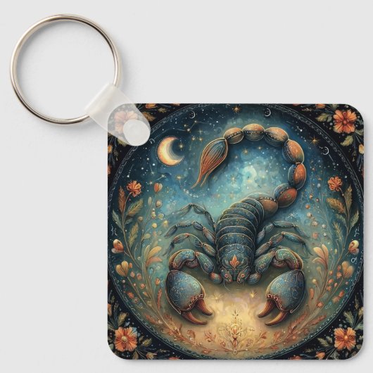 Schorpioen Sterrenbeeld Astrologie Teken Hemelse V Sleutelhanger (Voorkant)