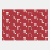 Schorpioen sterrenbeeld astrologisch inpakpapier vel (Voorkant 2)