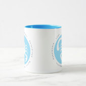 Schorpioen Sterrenbeeld Blauw en Wit Mok (Midden)