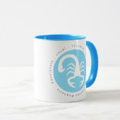 Schorpioen Sterrenbeeld Blauw en Wit Mok (Voorkant rechts)