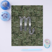 Schorpioen Sterrenbeeld Boslandschap Digitale Camo Flyer (Enkel)