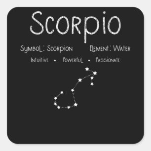 Schorpioen Sterrenbeeld Constellatie Astrologie Ca Vierkante Sticker