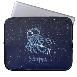 Schorpioen Sterrenbeeld en Sterrenbeeld met Sterre Laptop Sleeve