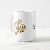 Schorpioen Sterrenbeeld Goud Symbool Koffiemok (Voorkant links)