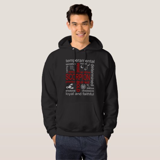 Schorpioen sterrenbeeld hoodie (Voorkant volledig)
