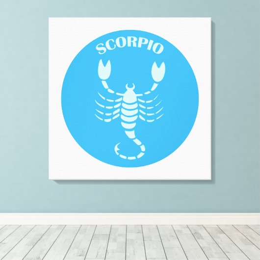 Schorpioen, Sterrenbeeld, Horoscoop, Astrologie Canvas Afdruk (Insitu (Houten vloer))