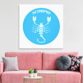 Schorpioen, Sterrenbeeld, Horoscoop, Astrologie Canvas Afdruk (Insitu (Woonkamer))