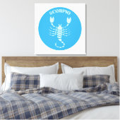 Schorpioen, Sterrenbeeld, Horoscoop, Astrologie Canvas Afdruk (Insitu (Slaapkamer))