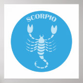 Schorpioen, Sterrenbeeld, Horoscoop, Astrologie Poster (Voorkant)