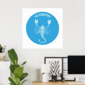Schorpioen, Sterrenbeeld, Horoscoop, Astrologie Poster (Thuiskantoor)