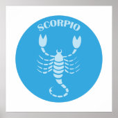 Schorpioen, Sterrenbeeld, Horoscoop, Astrologie Poster (Voorkant)