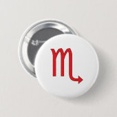 Schorpioen, sterrenbeeld, horoscoop ronde button 5,7 cm (Voorkant /achterkant)
