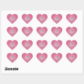 Schorpioen sterrenbeeld Roze Hart Sticker (Vel)