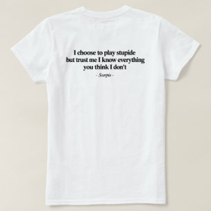 Schorpioen Sterrenbeeld Shirt Astrologie Schorpioe
