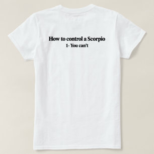 Schorpioen Sterrenbeeld Shirt Astrologie Schorpioe