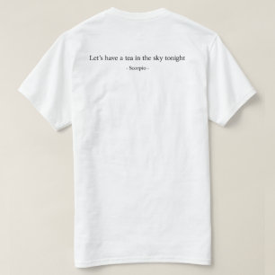 Schorpioen Sterrenbeeld Shirt Astrologie Schorpioe