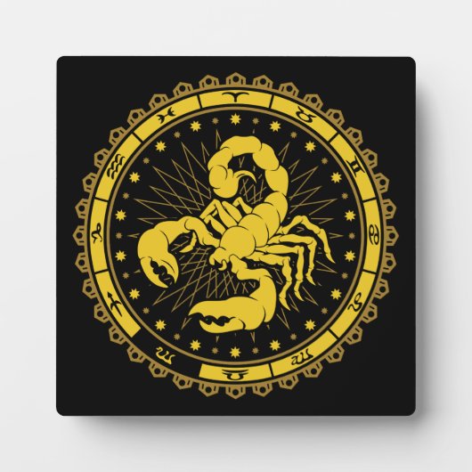 Schorpioen - Sterrenbeeld - Symbool - Horoscoop Fotoplaat (Voorkant)