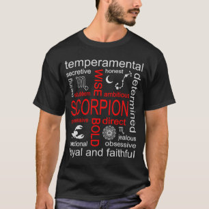 Schorpioen sterrenbeeld t-shirt