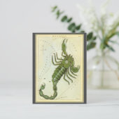 Schorpioen, sterrenbeeld Urania's Mirror Briefkaart (Staand voorkant)