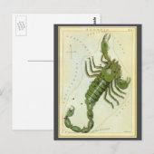 Schorpioen, sterrenbeeld Urania's Mirror Briefkaart (Voorkant / Achterkant)