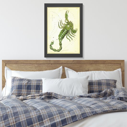 Schorpioen, sterrenbeeld Urania's Mirror Canvas Afdruk (Insitu (Slaapkamer))