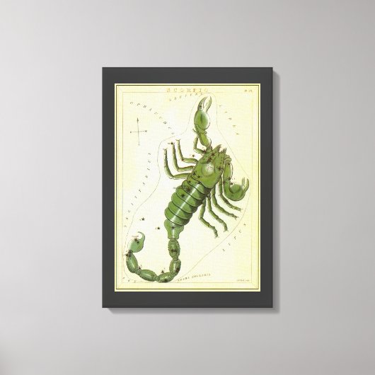 Schorpioen,  sterrenbeeld Urania's Mirror Canvas Afdruk (Voorkant)