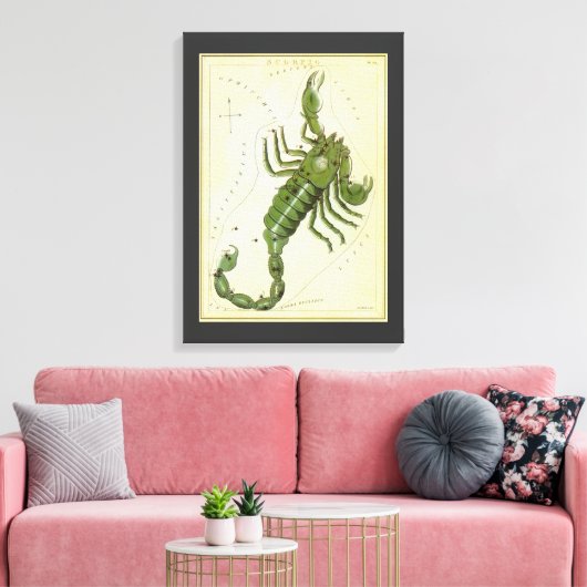 Schorpioen,  sterrenbeeld Urania's Mirror Canvas Afdruk (Insitu (Woonkamer))
