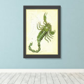 Schorpioen,  sterrenbeeld Urania's Mirror Canvas Afdruk (Insitu (Houten vloer))