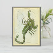 Schorpioen,  sterrenbeeld Urania's Mirror Kaart (Staand voorkant)