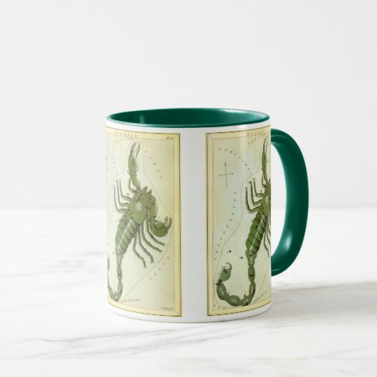 Schorpioen, sterrenbeeld Urania's Mirror Mok (Voorkant rechts)