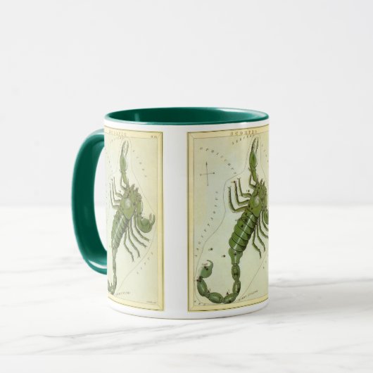 Schorpioen,  sterrenbeeld Urania's Mirror Mok (Voorkant links)