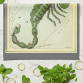 Schorpioen,  sterrenbeeld Urania's Mirror Theedoek (Gevouwen)