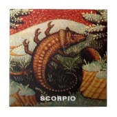 Schorpioen sterrenbeeld Verjaardag Tegeltje (Voorkant)